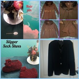 2 Jackets 1 hair pin 1 pair socks